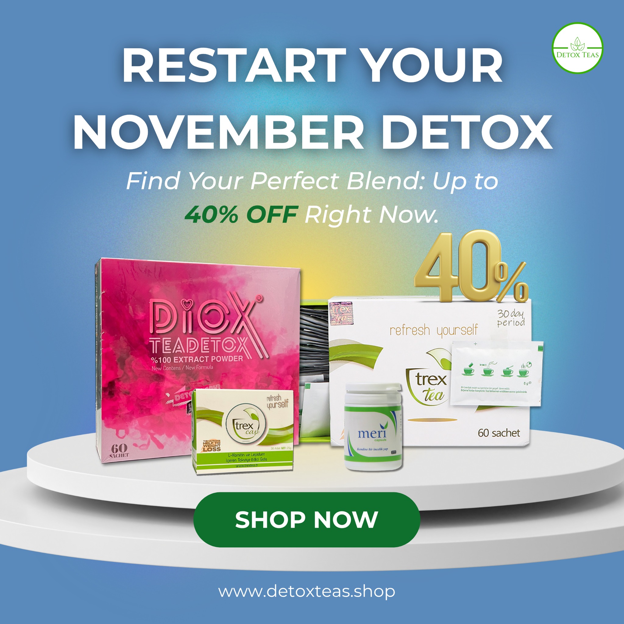 🎉 THE SALE IS ON! Up to 40% OFF Your Favorite Detox Blends! It's time to stock up and feel lighter for the rest of the…