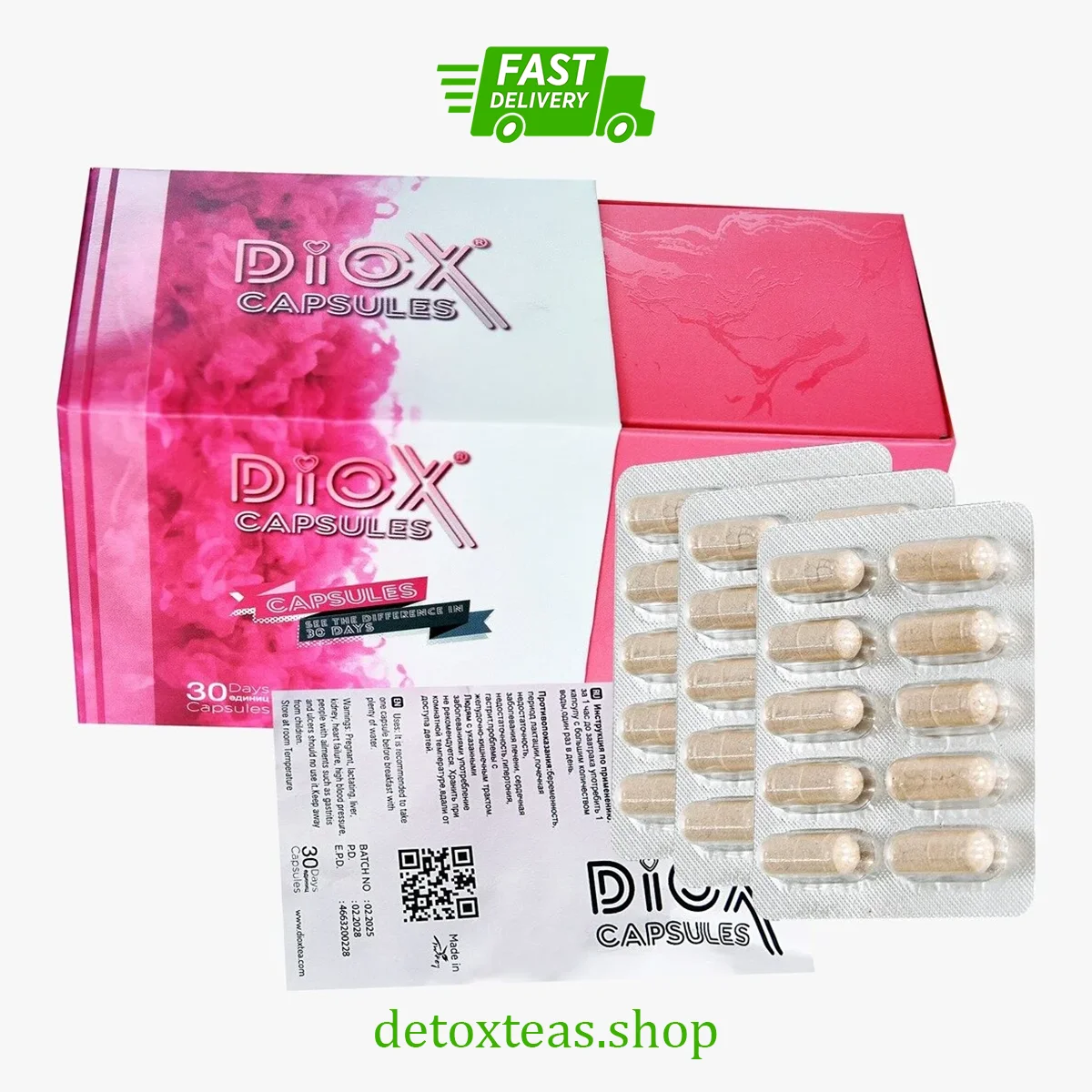 Diox Cap Detox Kapseln Original – 30 Tage
