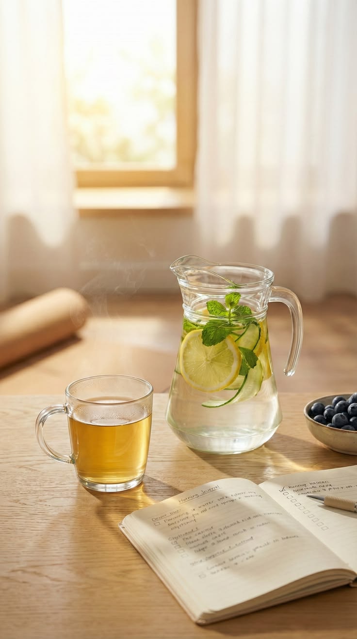 Drinking detox tea alone isn't enough! 🍵 If you want to see a flatter tummy and less bloating quickly, you need to pair…
